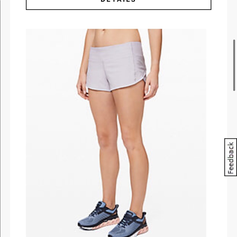 Lululemon speed up short new with tags size 2